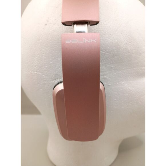 BeLink X Beat Wireless Foldable Headphones with Zip Case Rose Gold - Picture 5 of 16